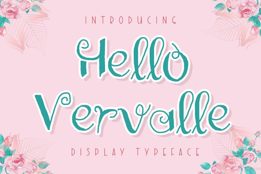Hello Vervalle Font
