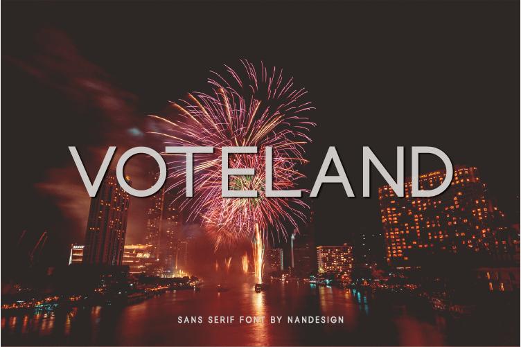 Voteland Font