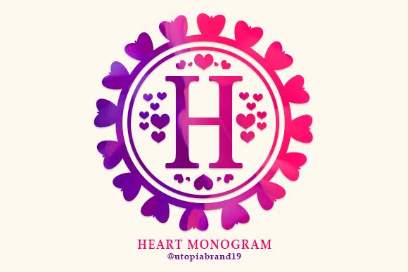 Heart Monogram Font