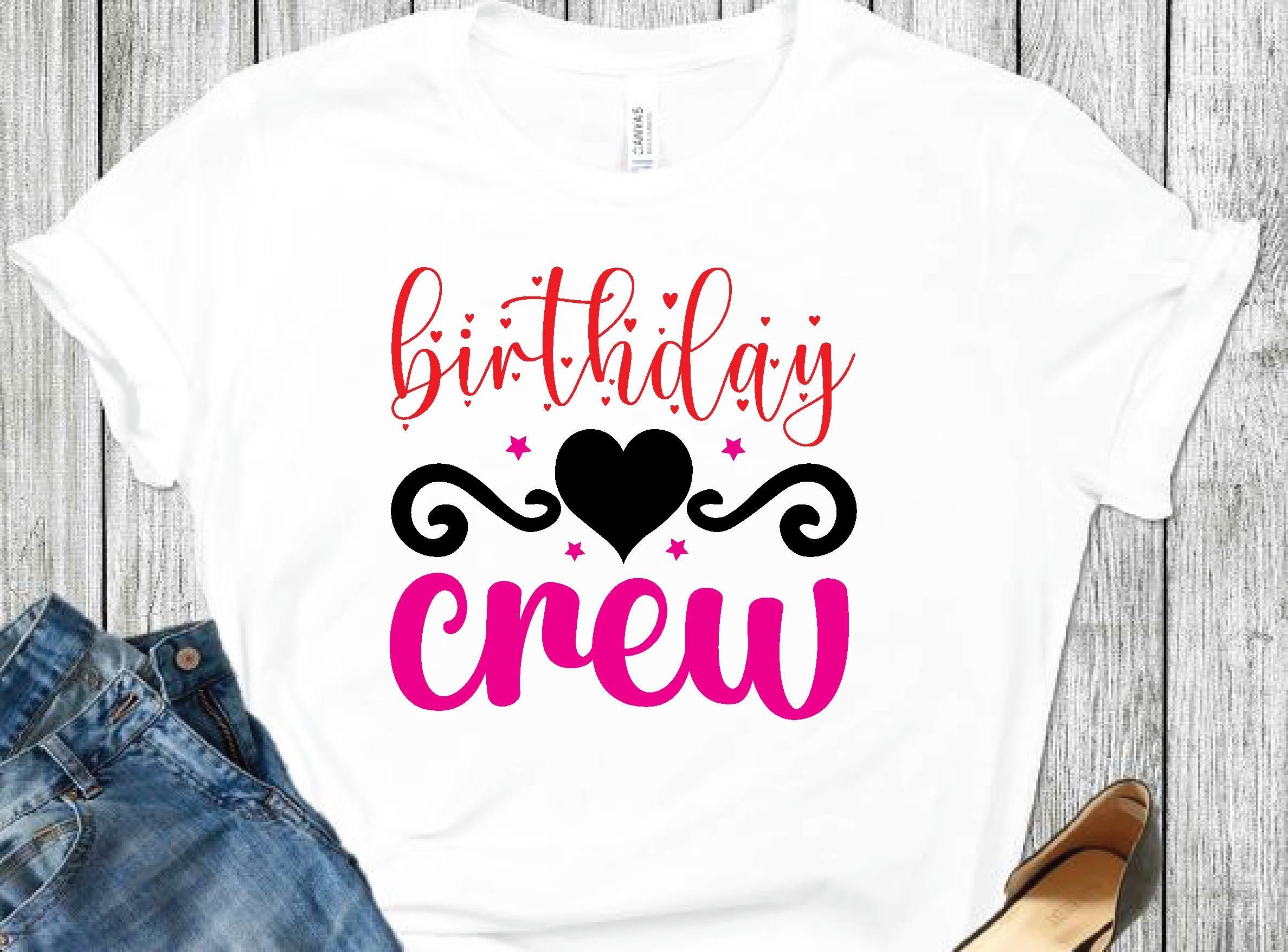 Birthday Crew Svg Design