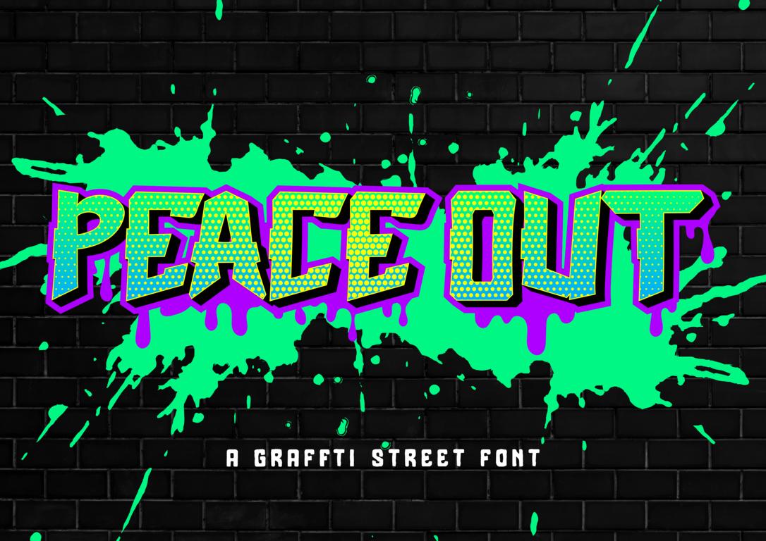 Peace out Font