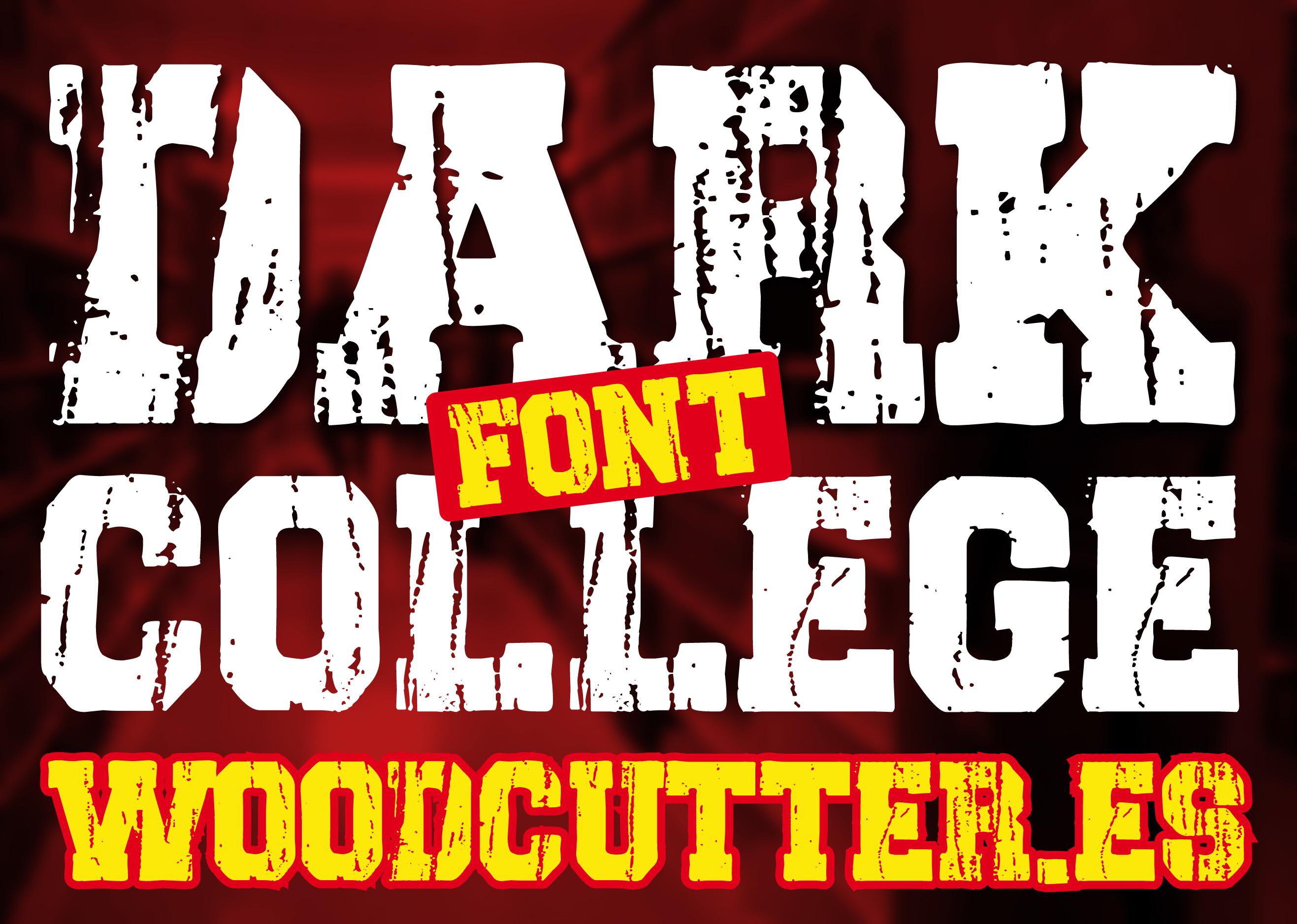 Dark College Font