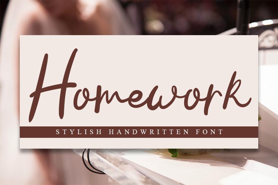 Homework Font