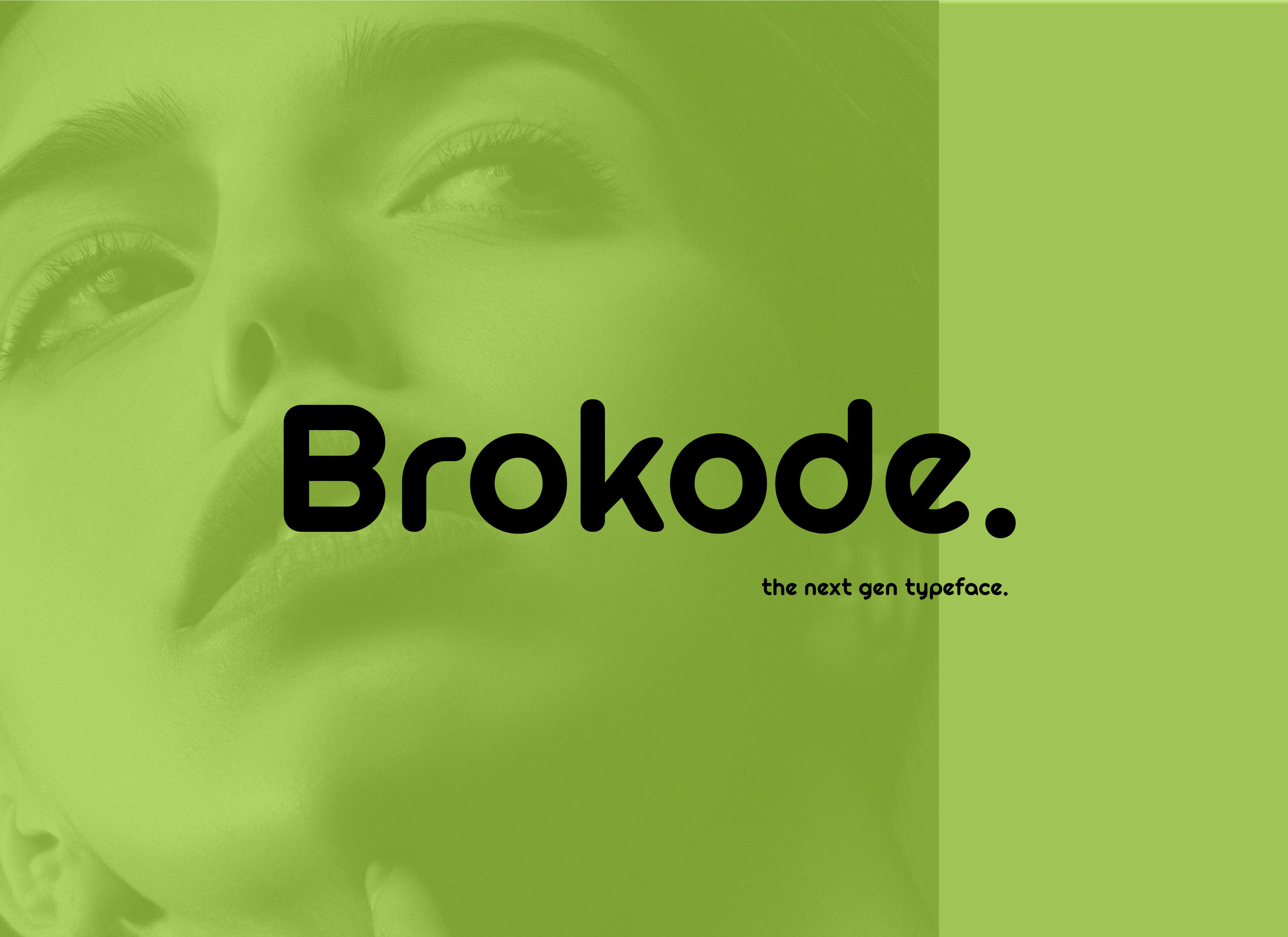 Brokode Modern Typeface Font