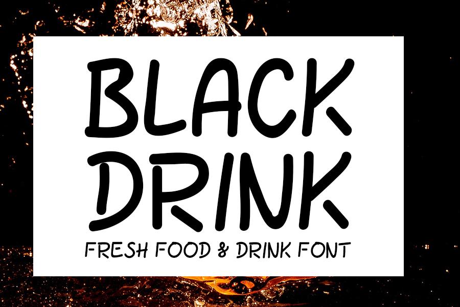 Black Drink Font