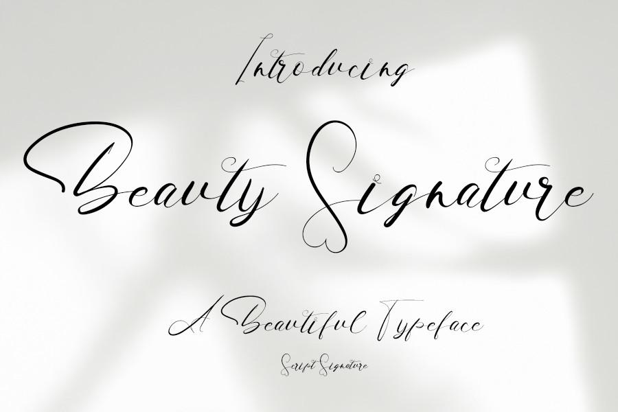 Beauty Signature Font