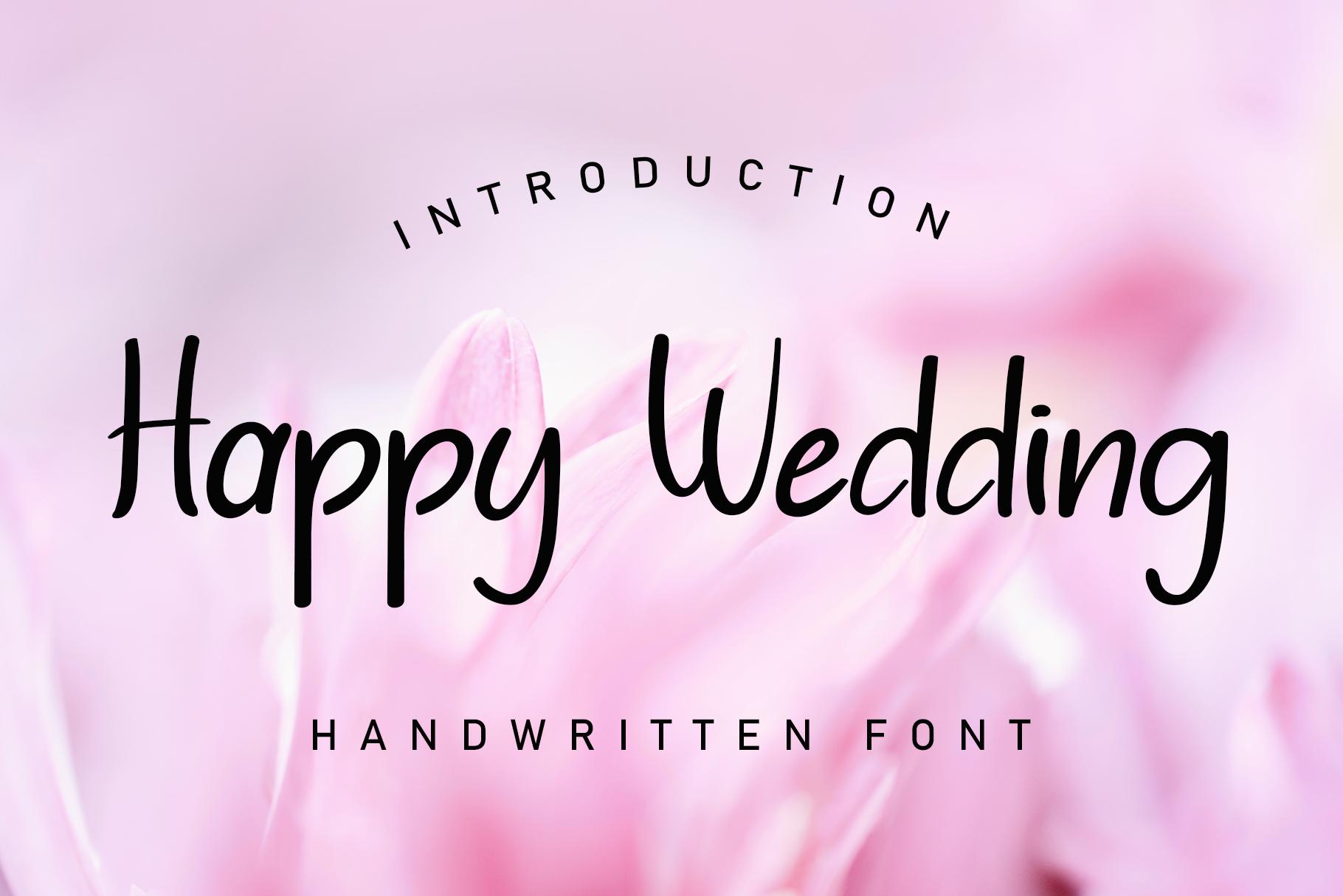 Happy Wedding Font