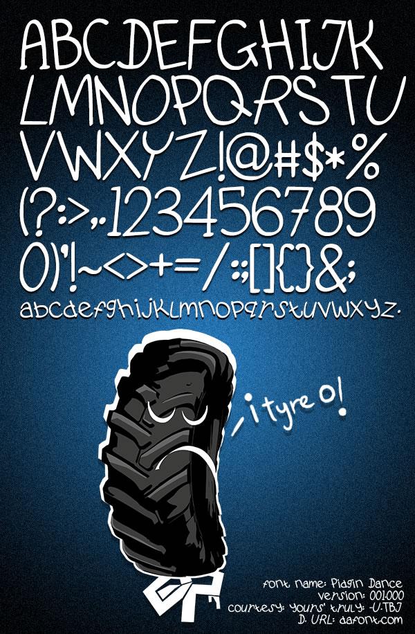 Pidgin Dance Font