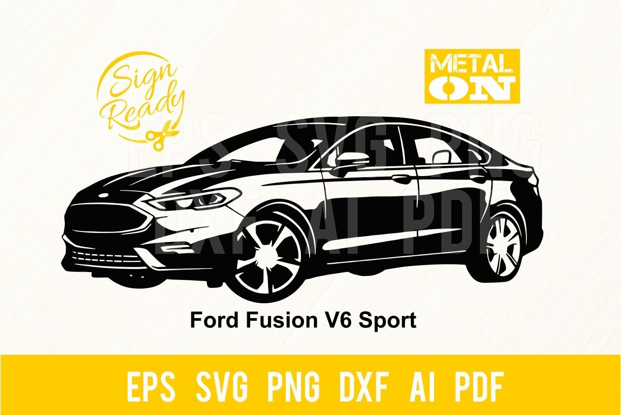 Ford Fusion V6 Sport 2020 Car SVG