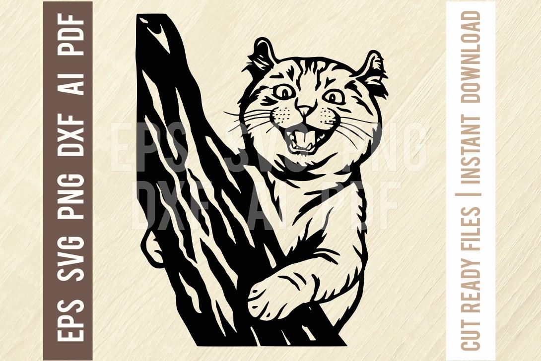 Cat SVG - Cute Kitten - SVG Stencil