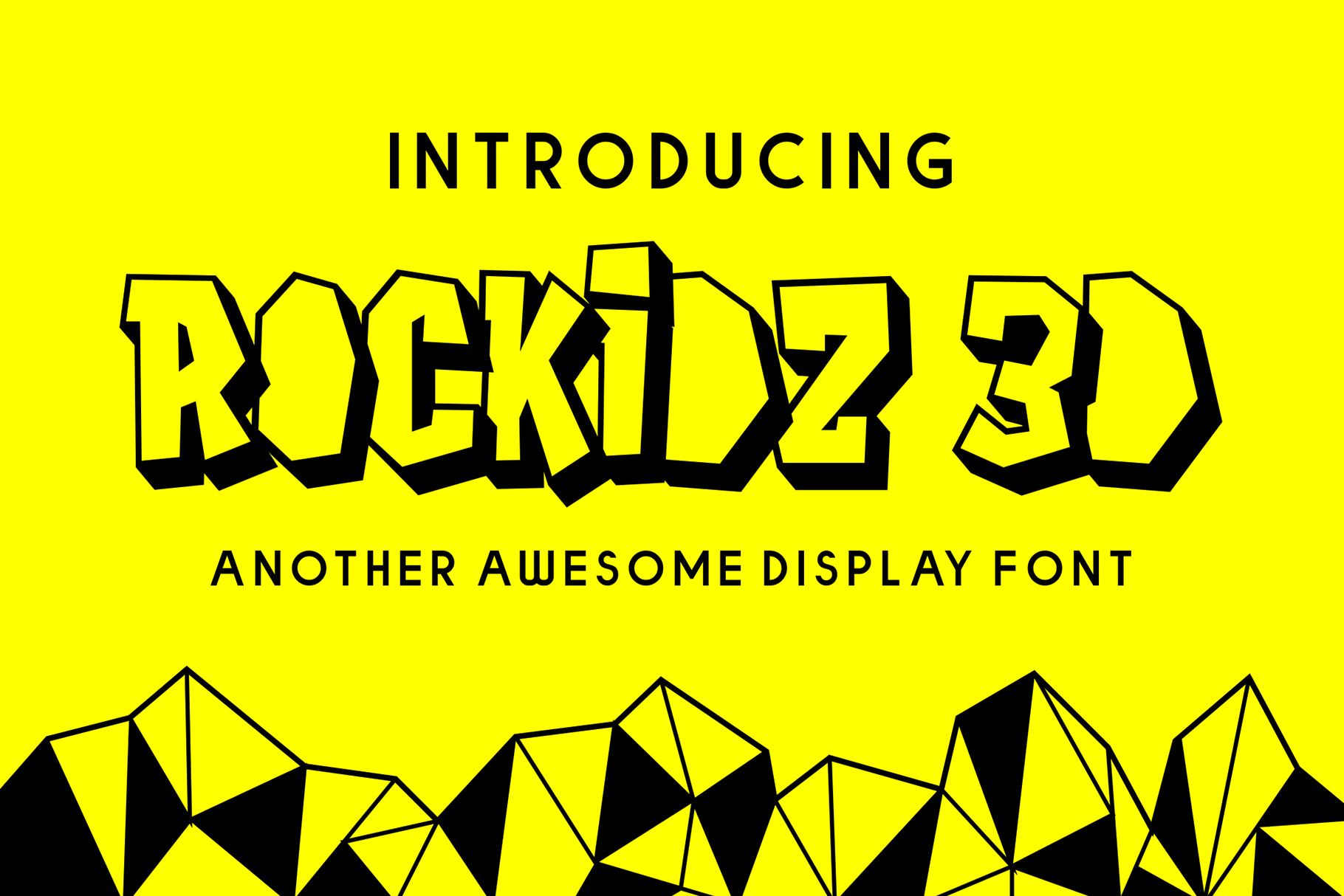 Rockidz 3D Font