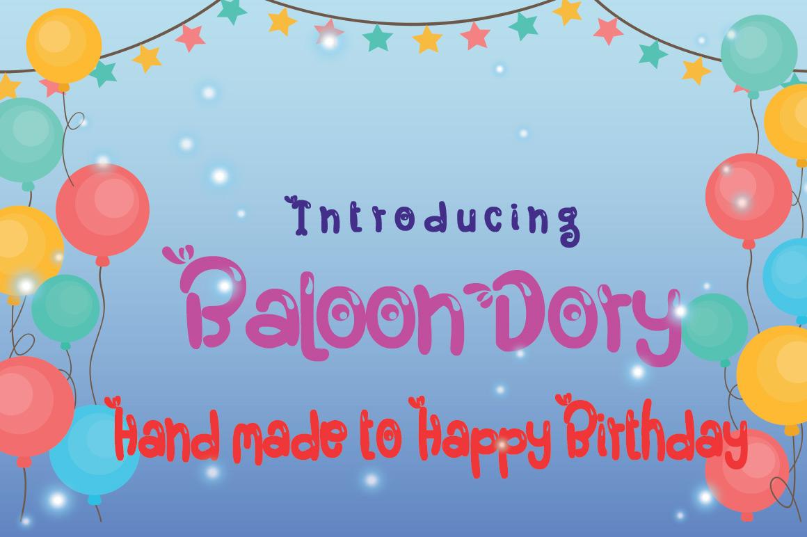 Baloon Dory Font