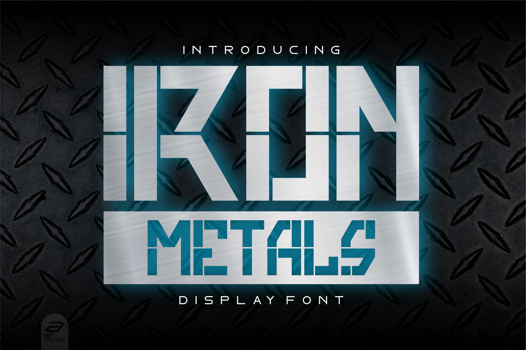 Iron Metals Font