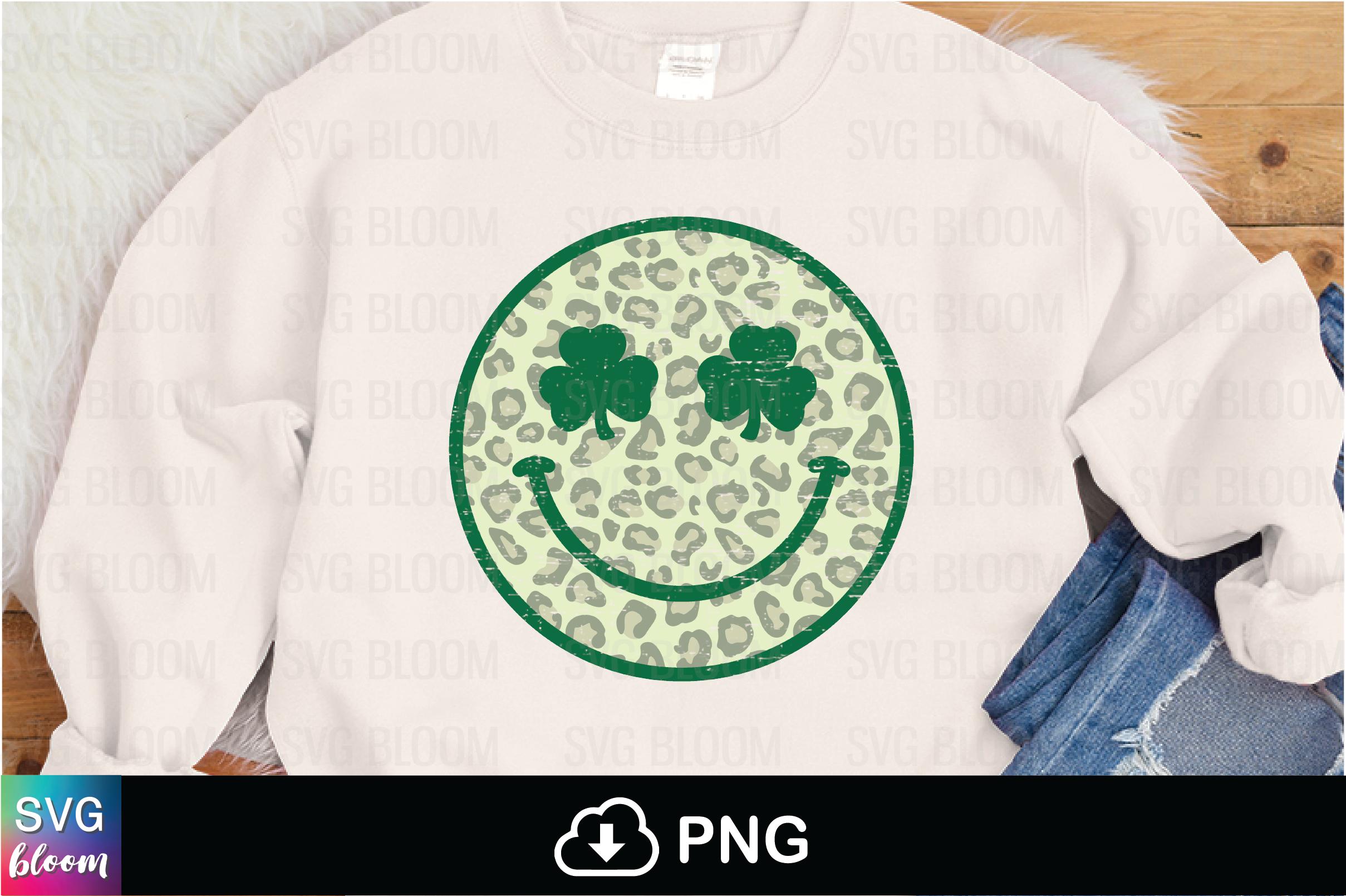 Smiley Face Leopard St Patrick's Day