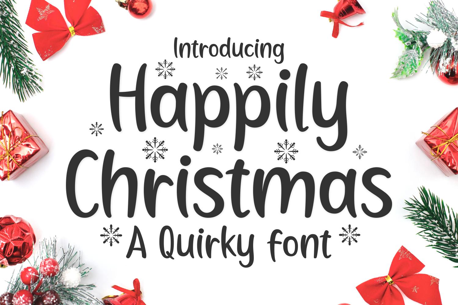 Happily Christmas Font