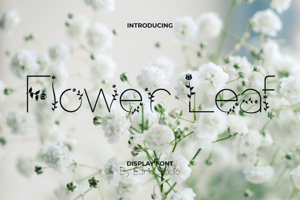 Flower Leaf Font