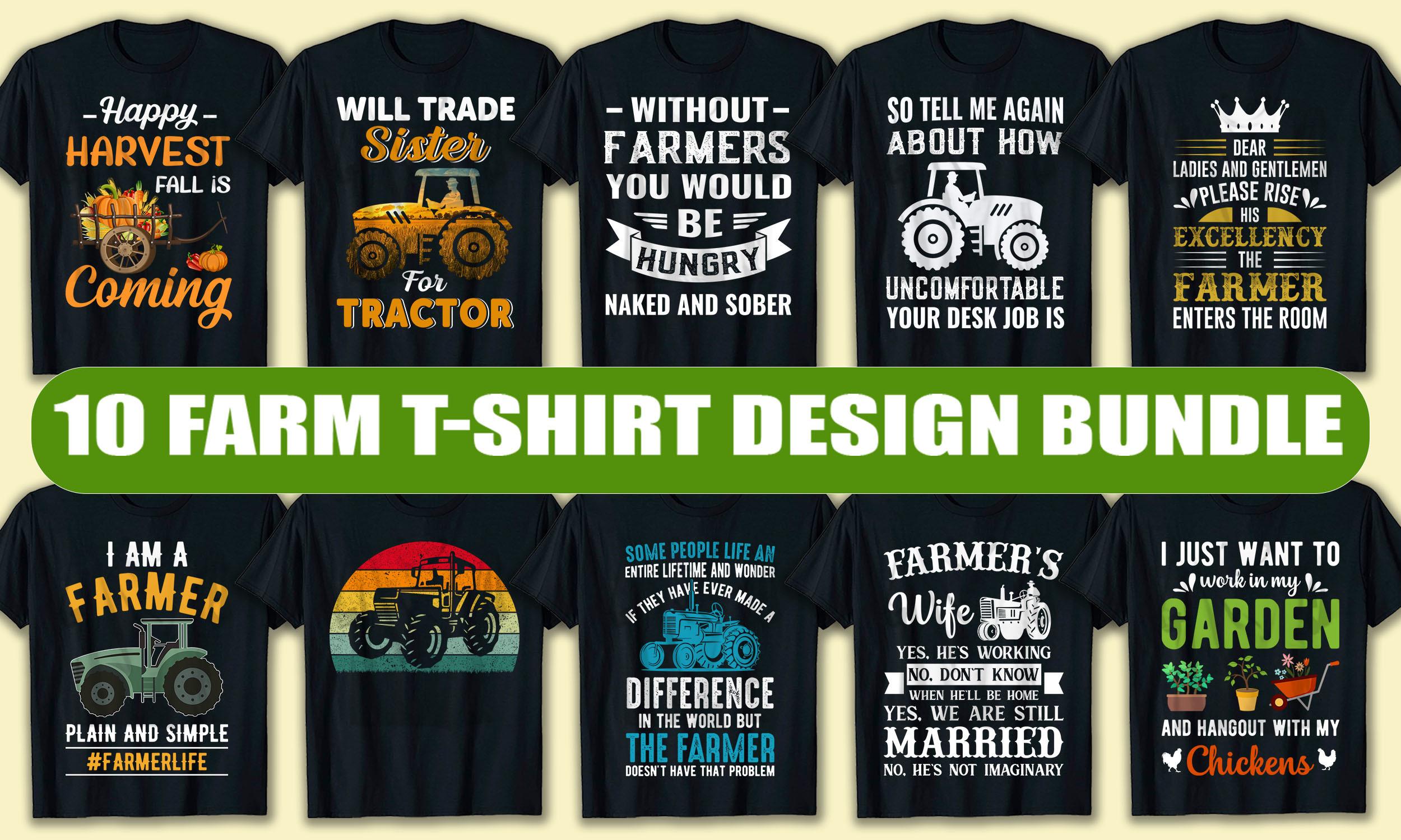 Farm T Shirt Design Bundle