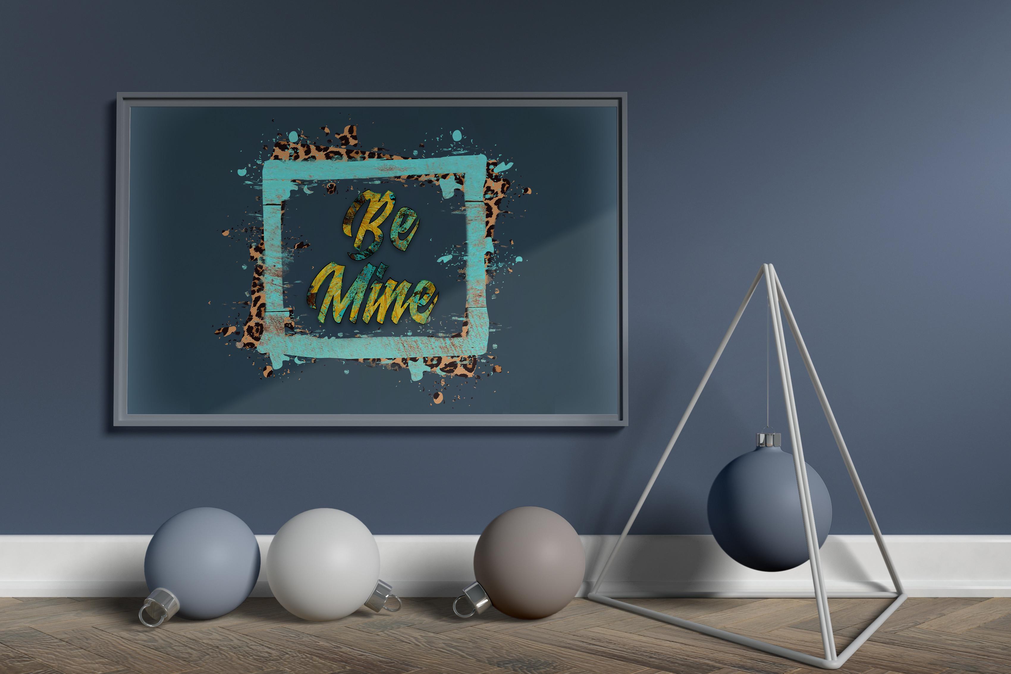 Leopard Be Mine for Valentine Day Svg