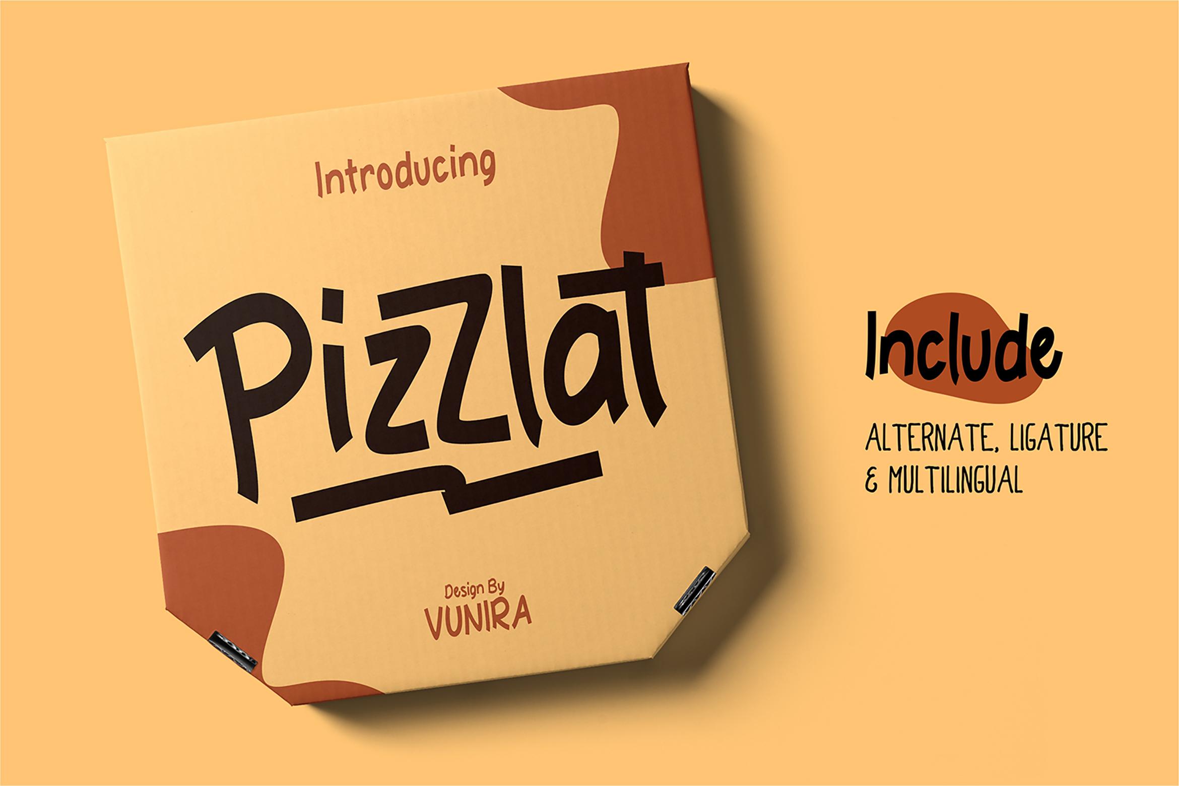 Pizzlat Font