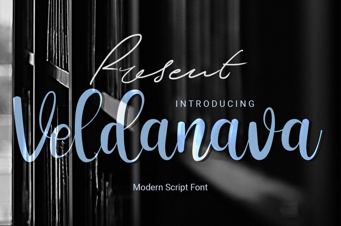 Veldanava Script Font Font