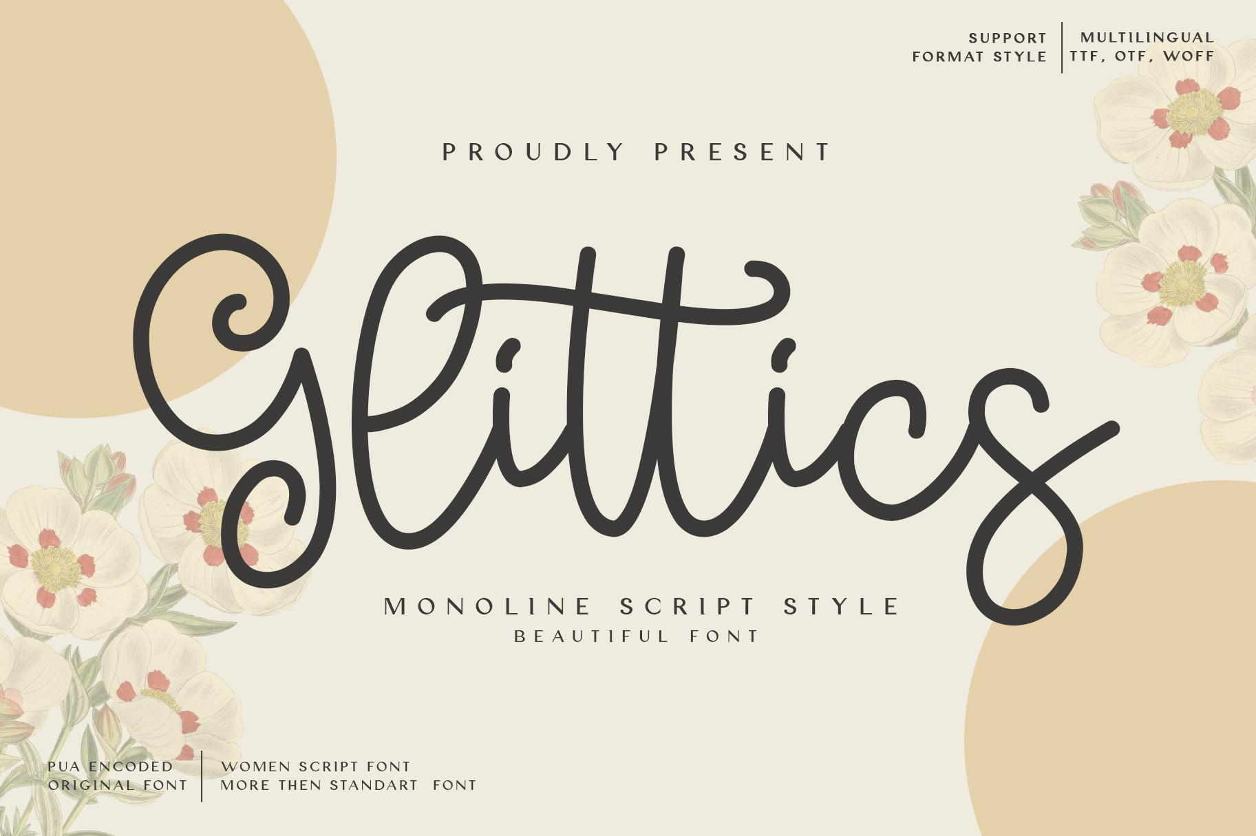 Glittics Font