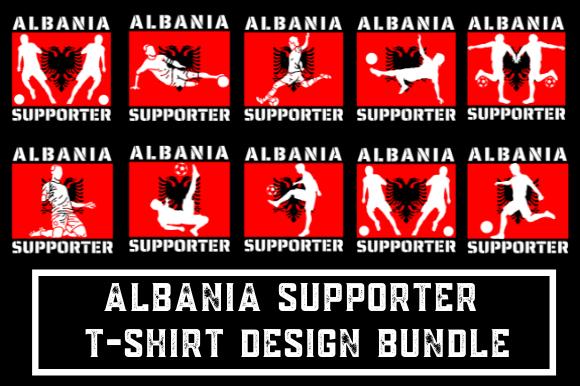 ALbania Supporter T-Shirt Design Bundle