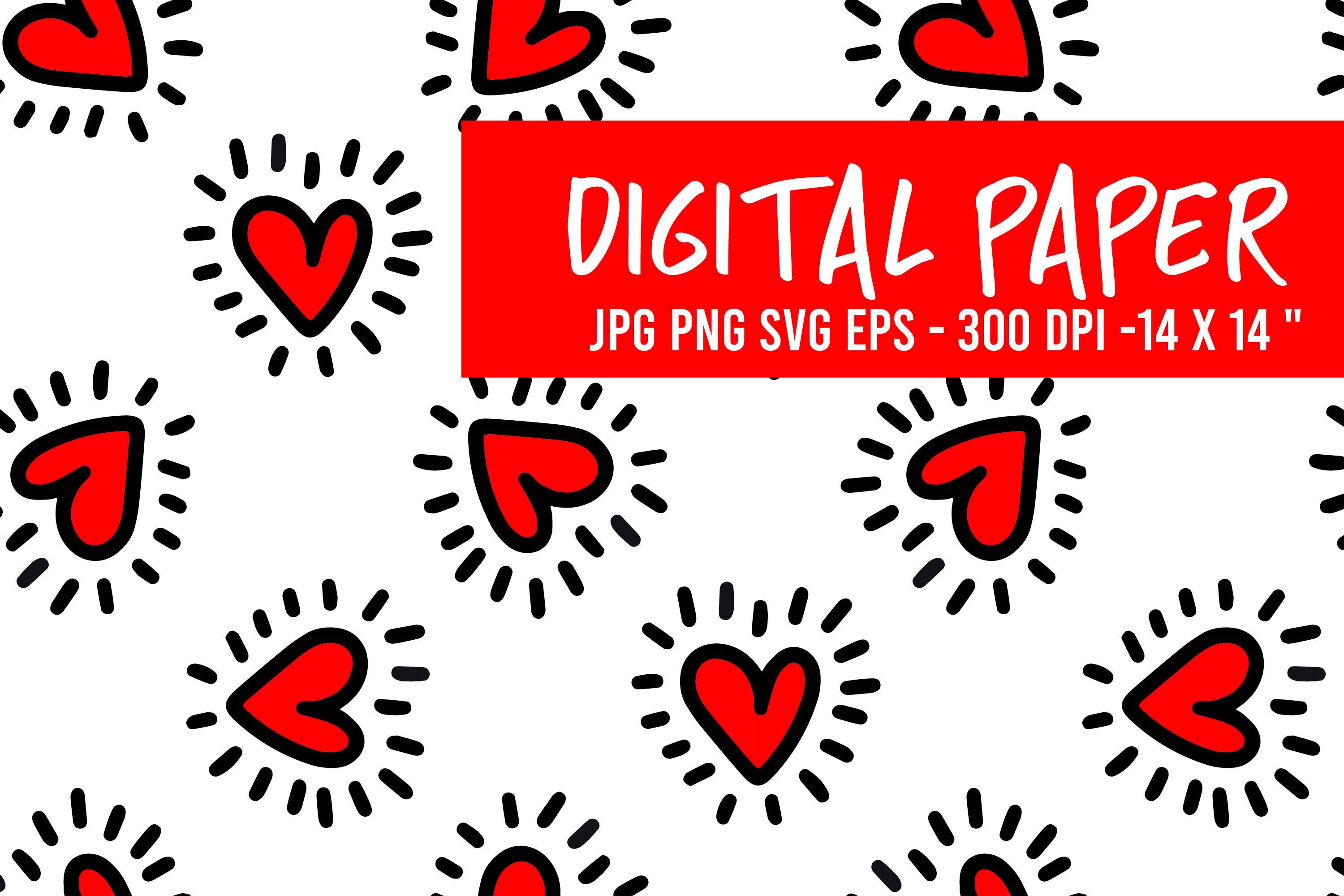 Valentine Background with Hearts