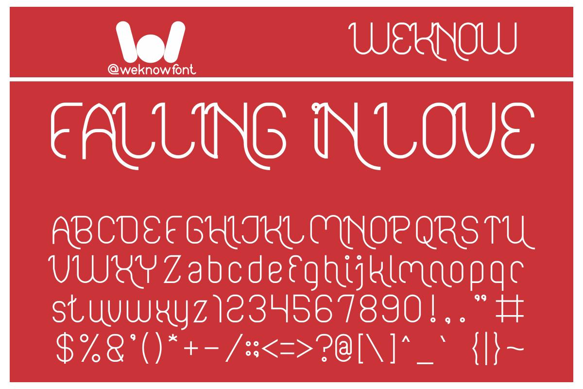 Falling in Love Font