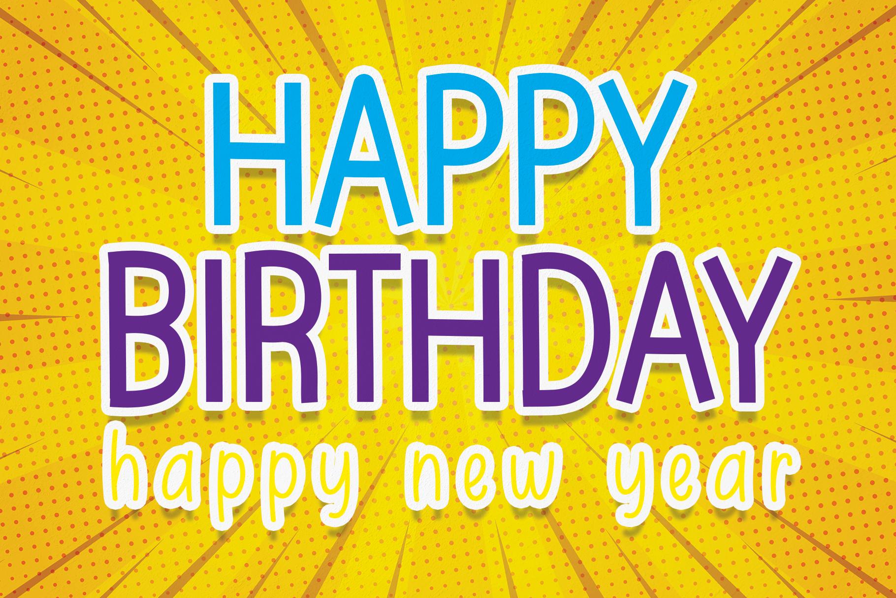 Happy Birthday Font