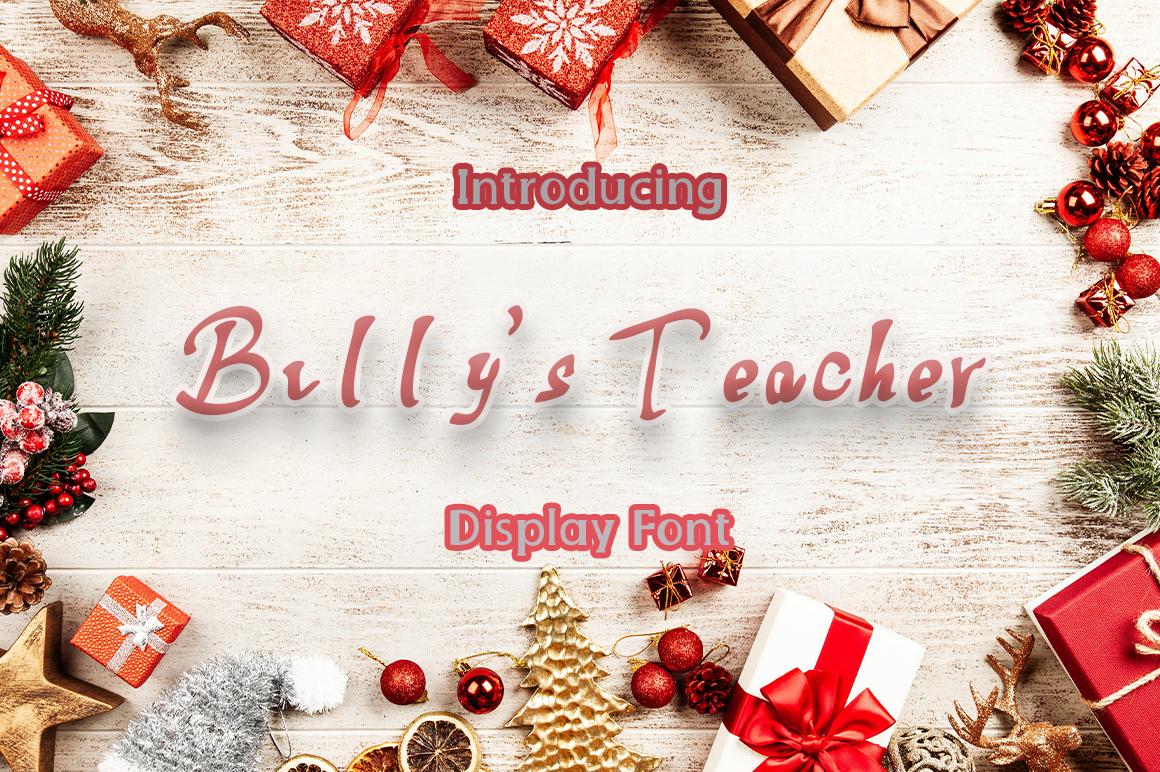 Billy's Teacher Font