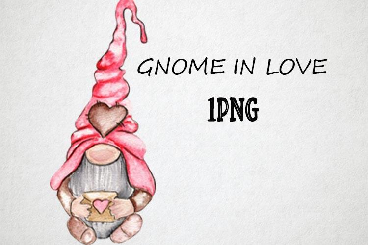 Watercolor Gnomes in Love
