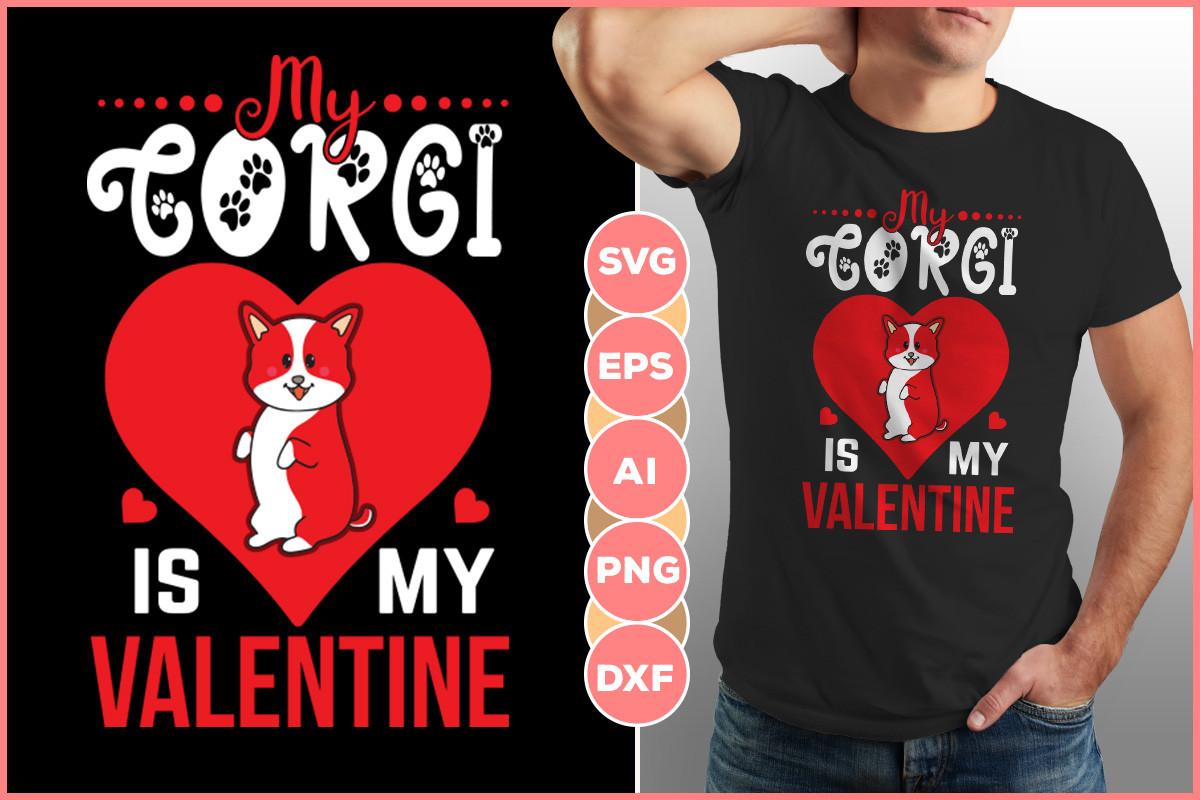 My Corgi is My Valentine Design Lover