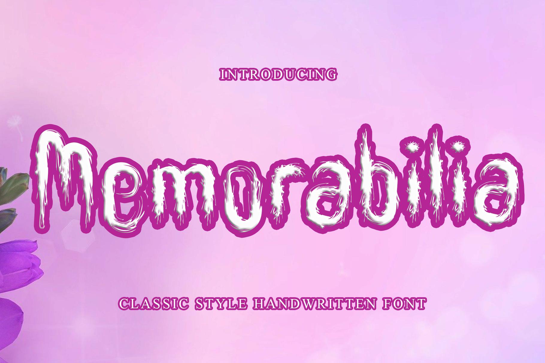 Memorabilia Font