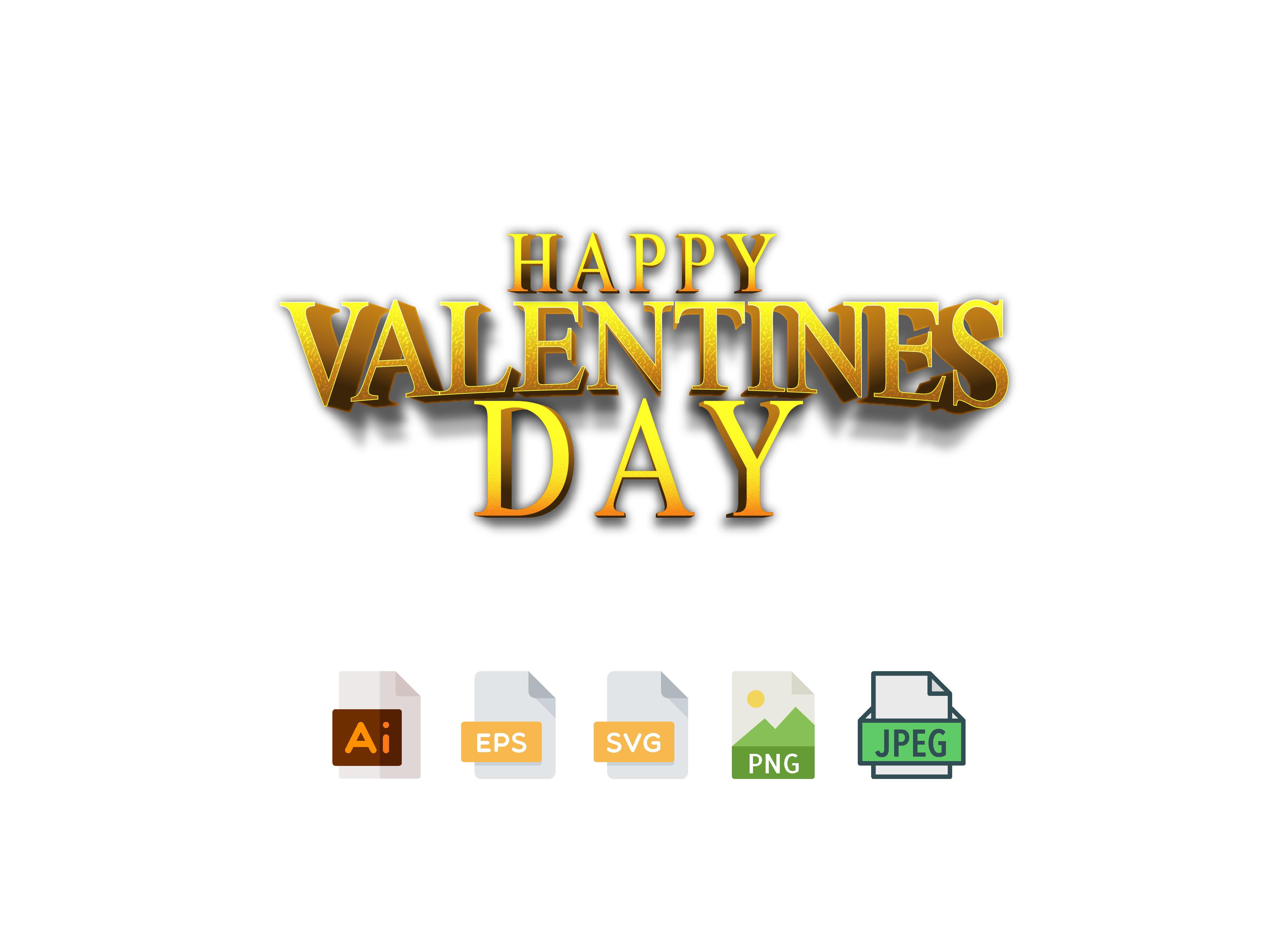 Valentines Day 3D SVG