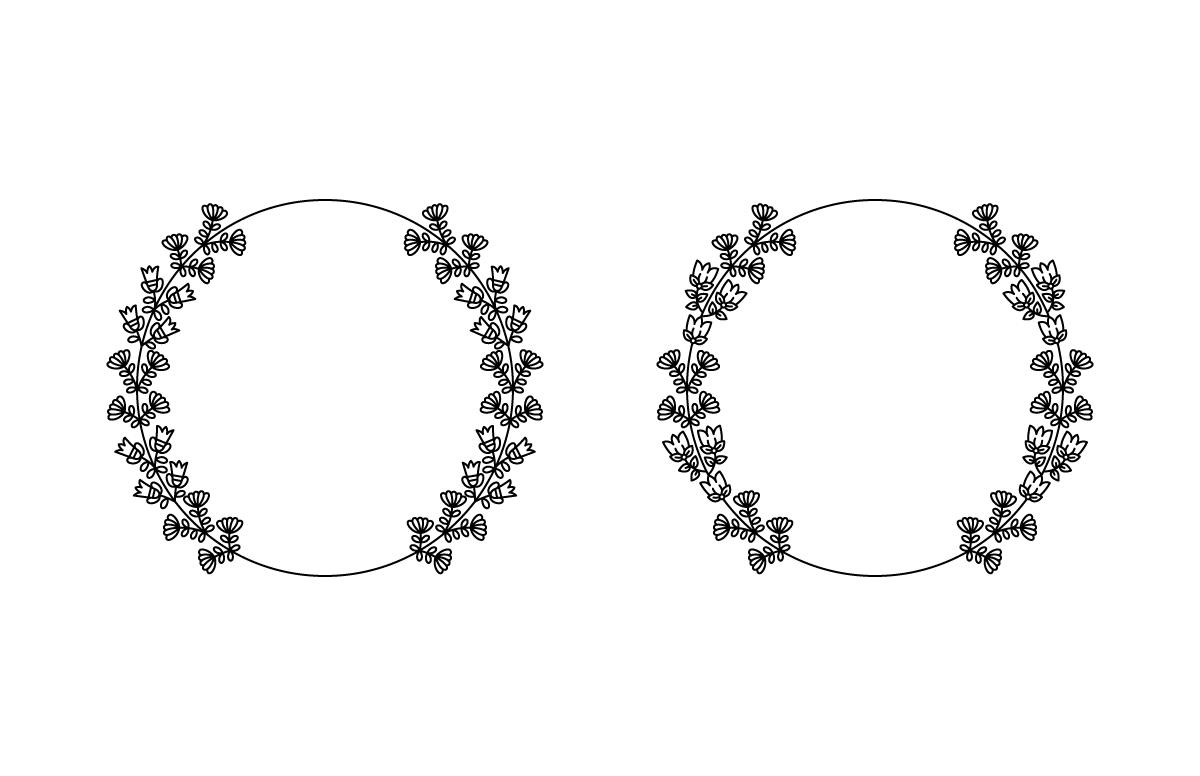 Circle Flower Frame