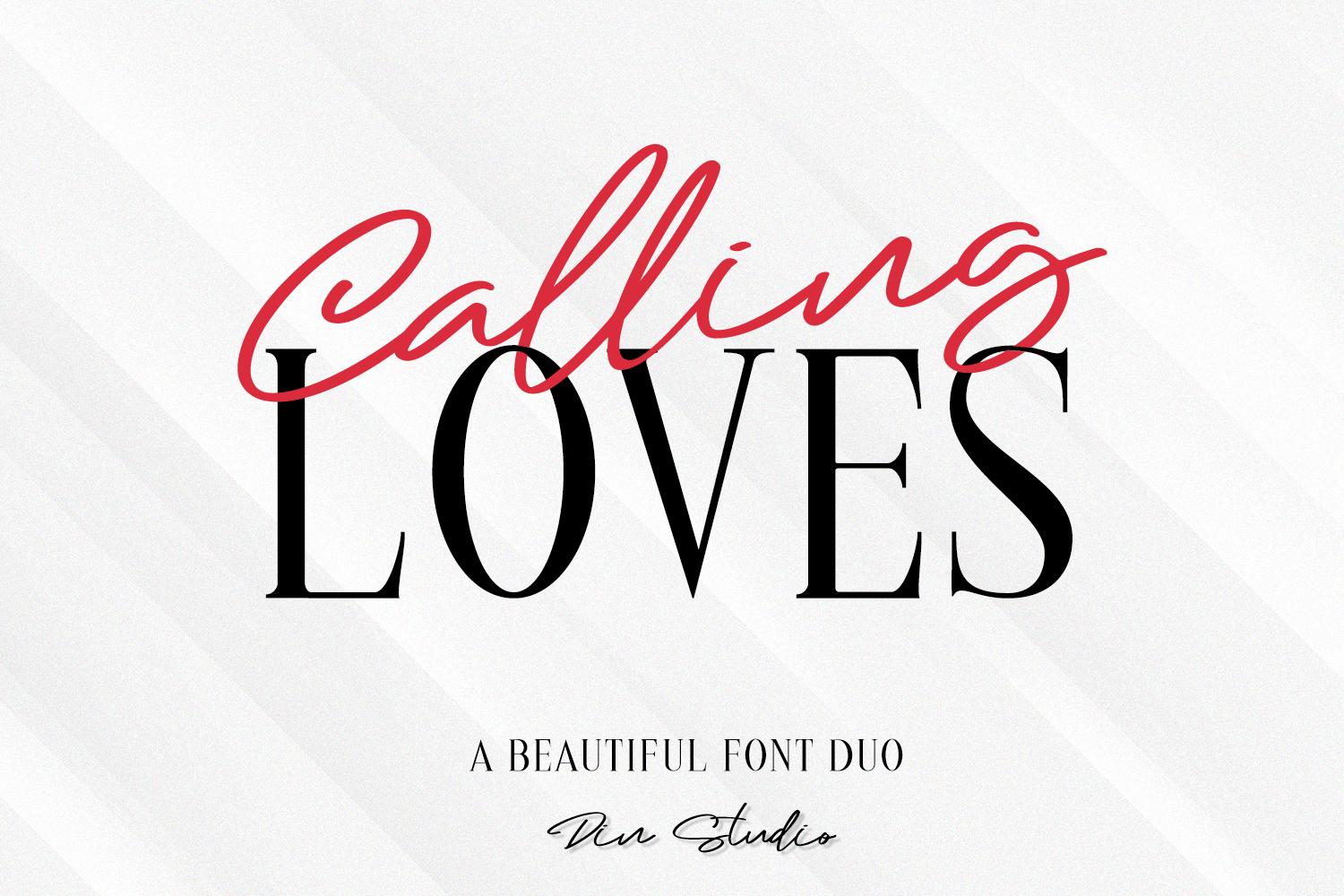 Calling Loves Duo Font