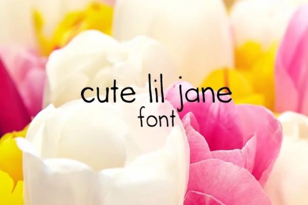 Cute Lil Jane Font