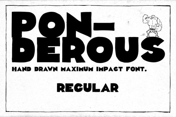 Ponderous Regular Font
