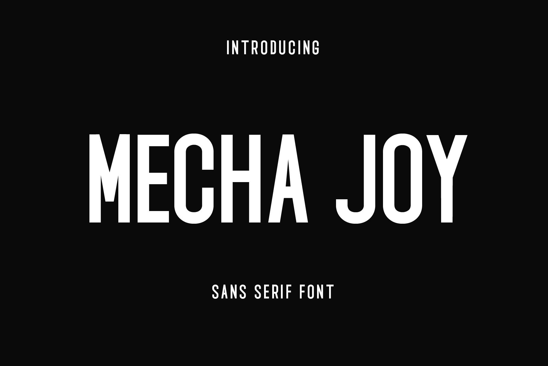 Mecha Joy Font
