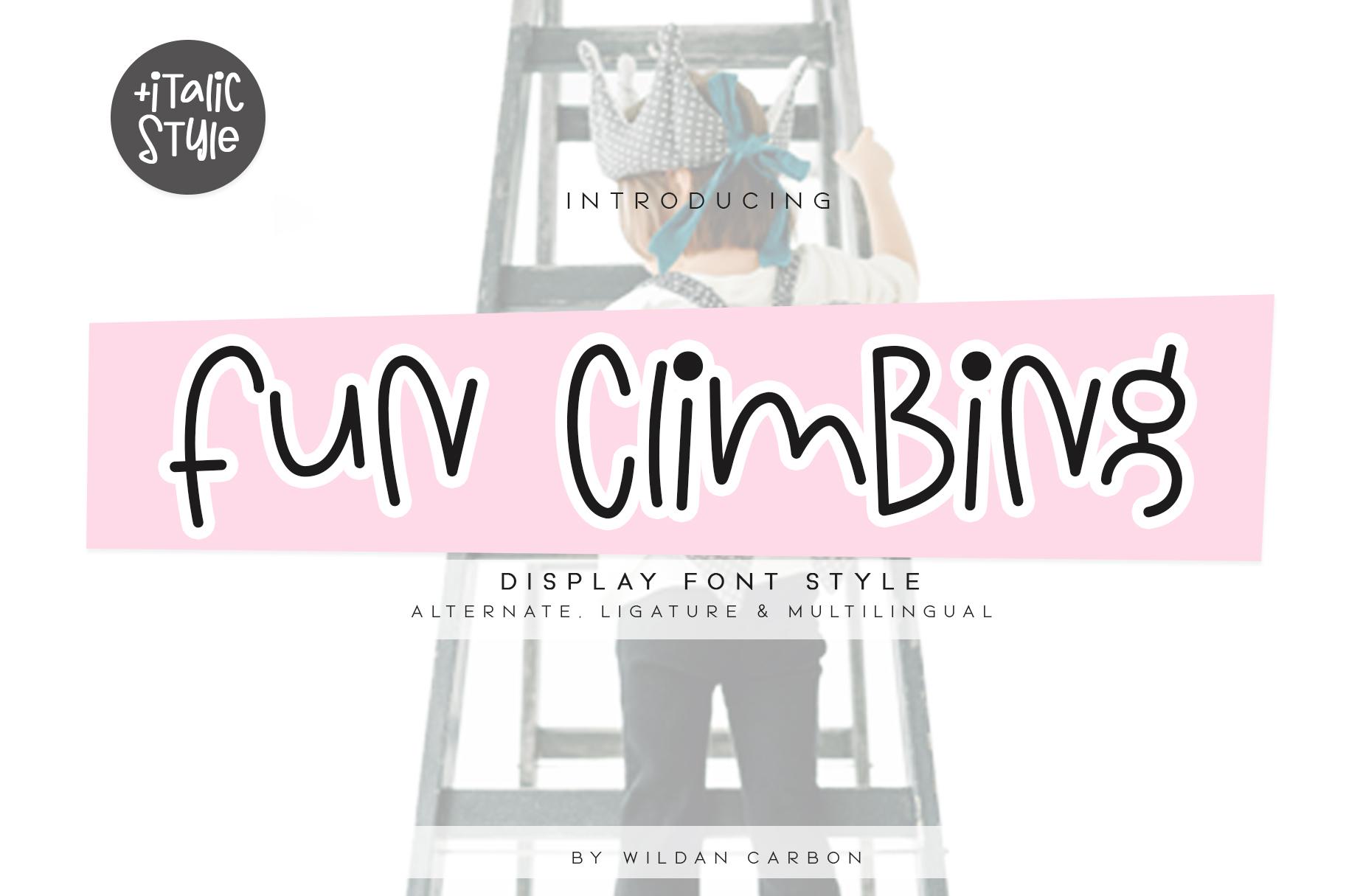 Fun Climbing Font