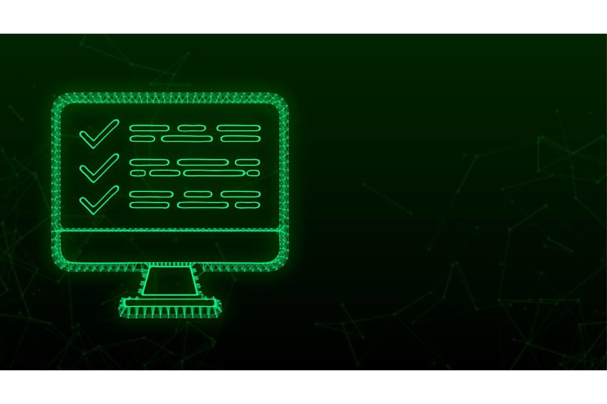Laptop with Checkmark or Tick Notificati