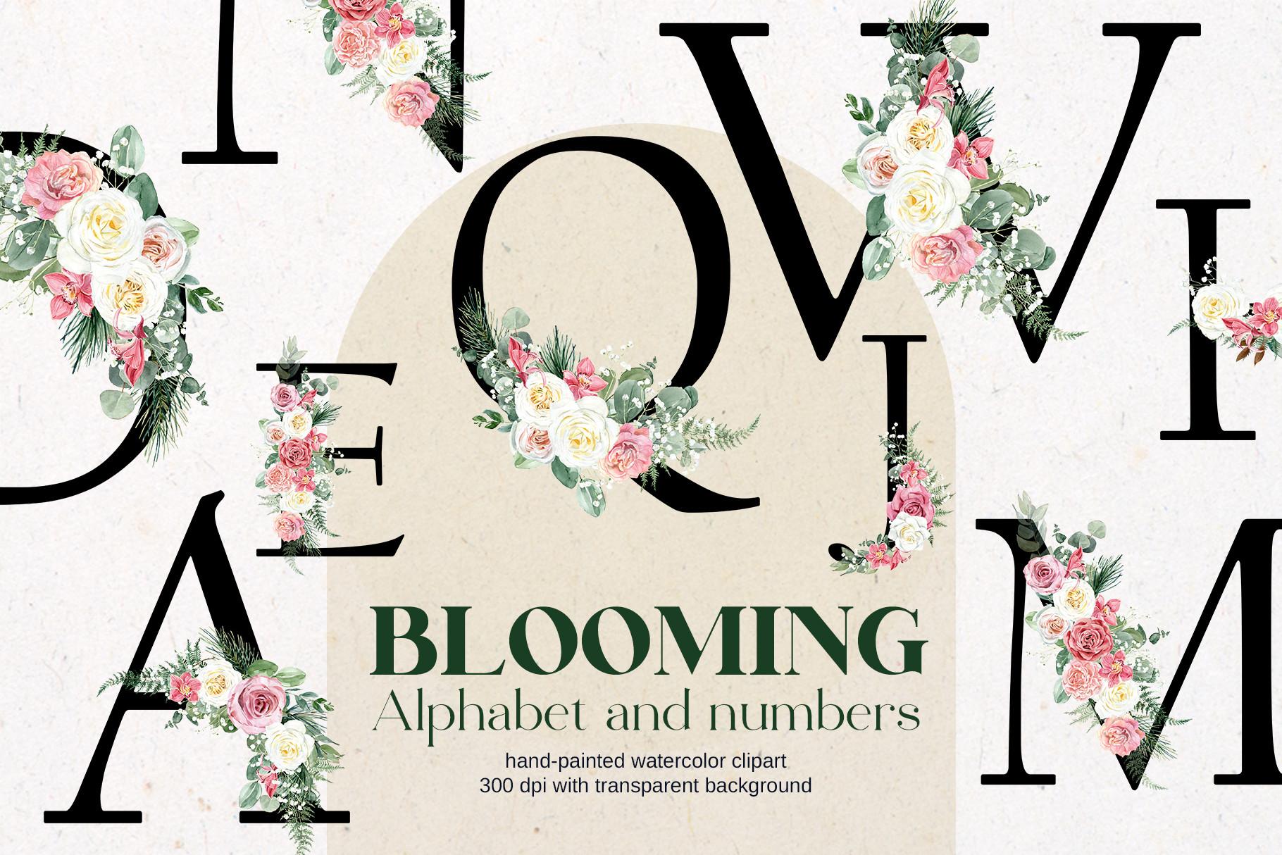 Floral Wedding Alphabet