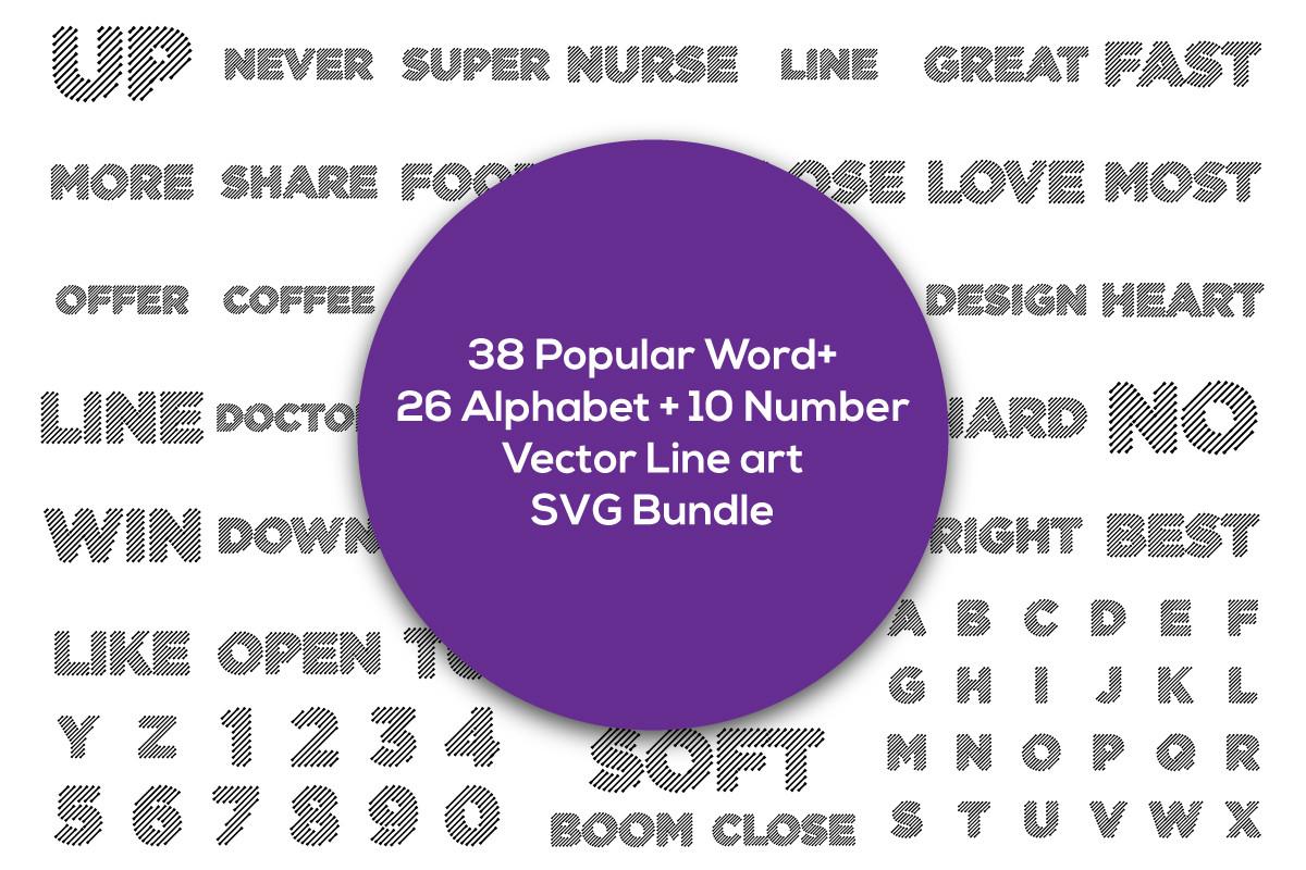 Popular Word+ Alphabet SVG Bundle