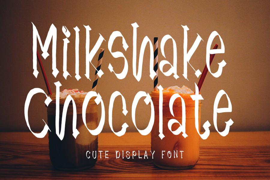 Milkshake Chocolate Font