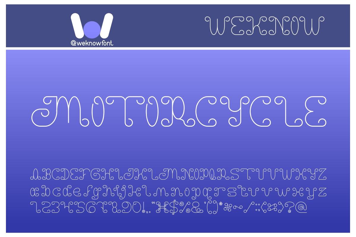 Motorcycle Font