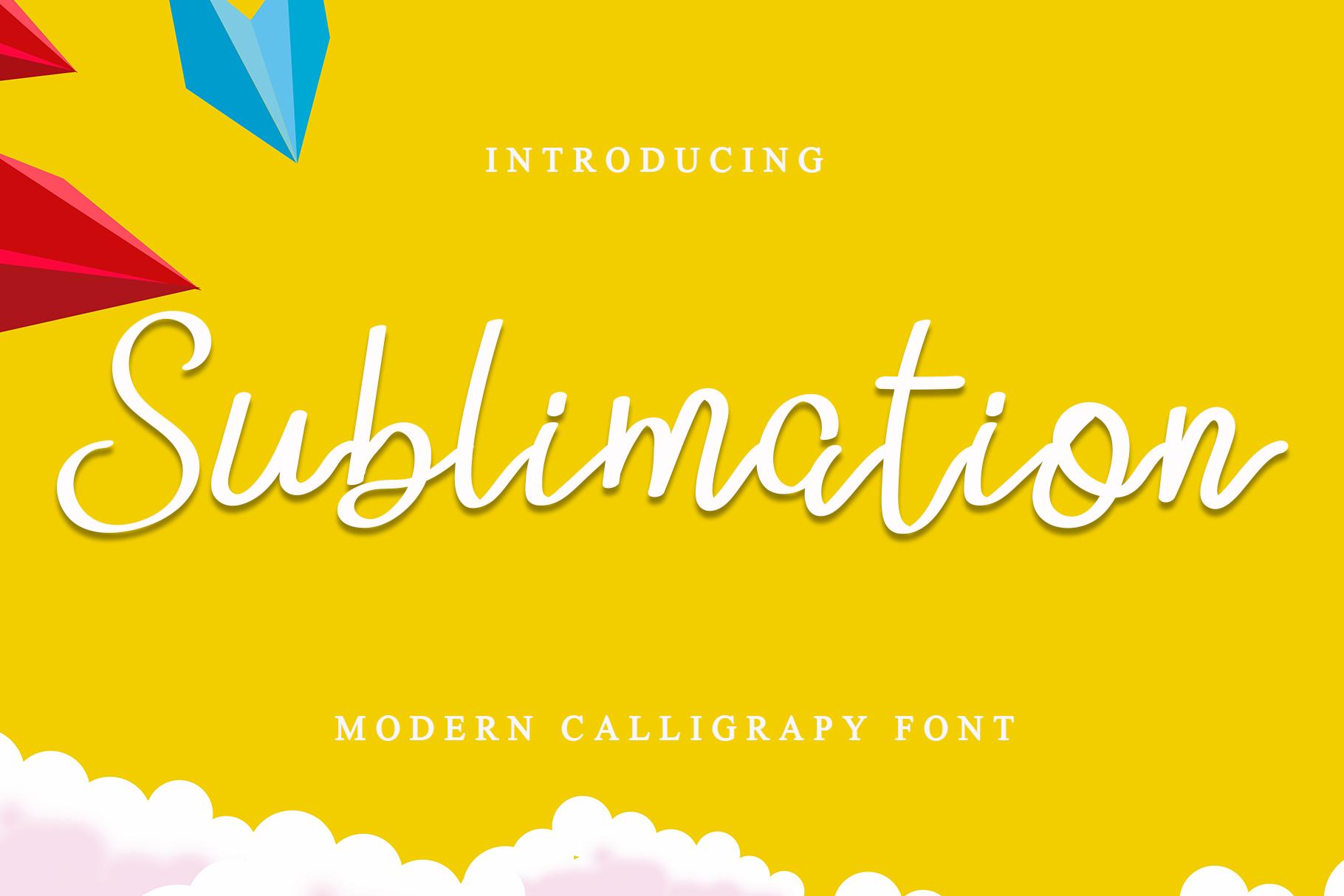 Sublimation Font