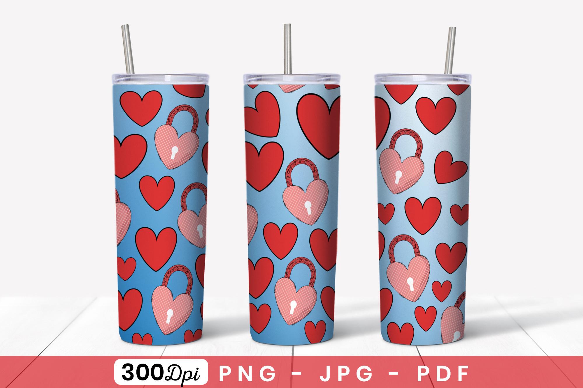 Valentines Skinny Tumbler Sublimation