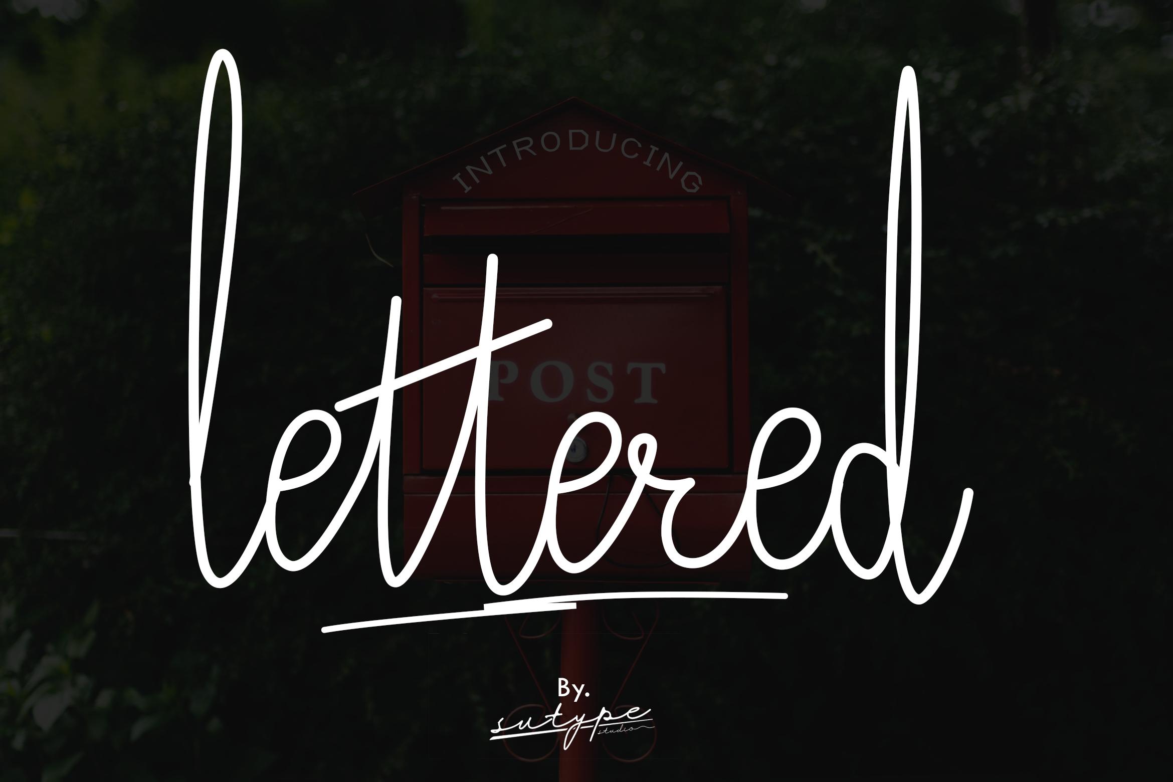Lettered Font