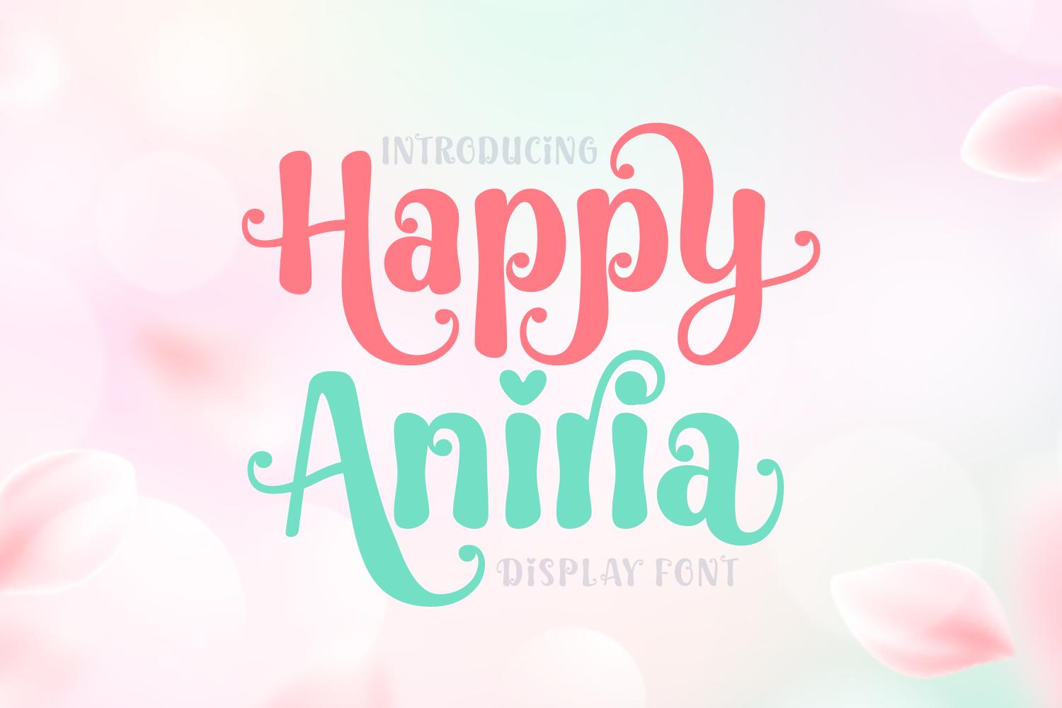 Happy Aniria Font