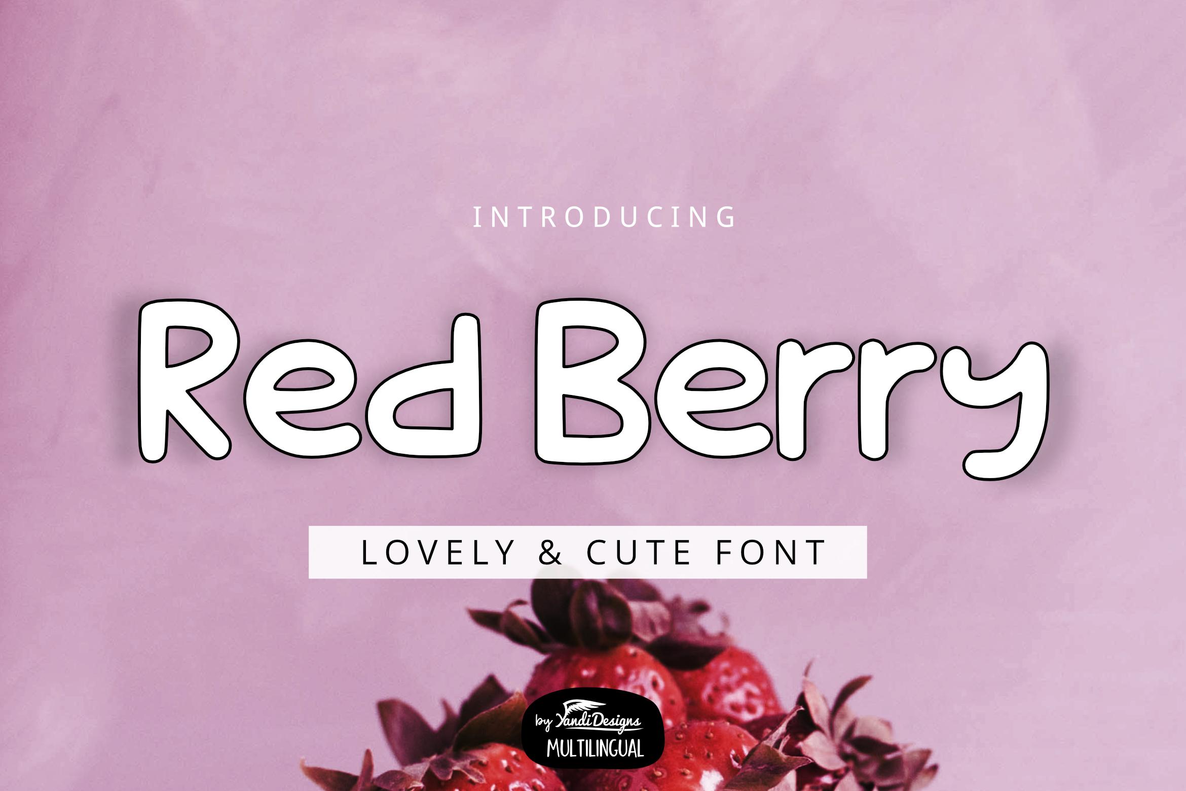 Red Berry Font